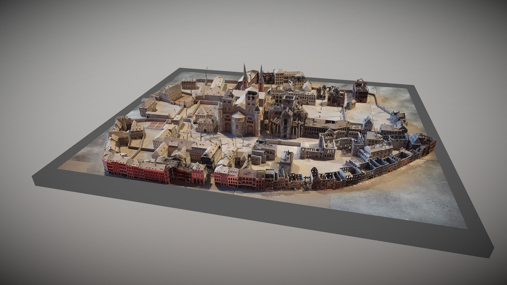 Trier 1945 Model of destruction