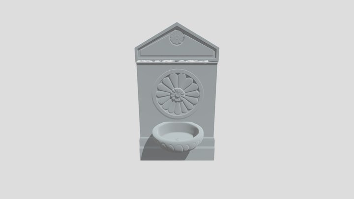Rosette Fountain 2 3D Model