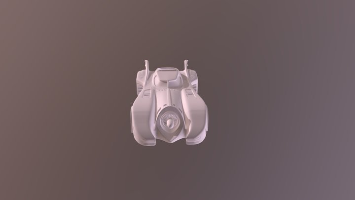 batmobile 80's high poly 3D Model