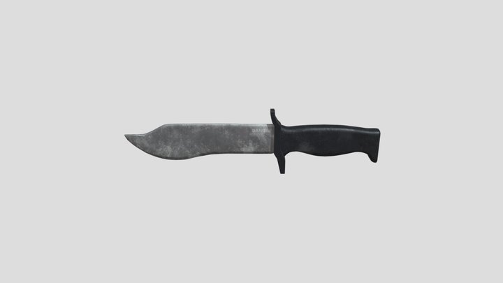 Military Knife 3D Model