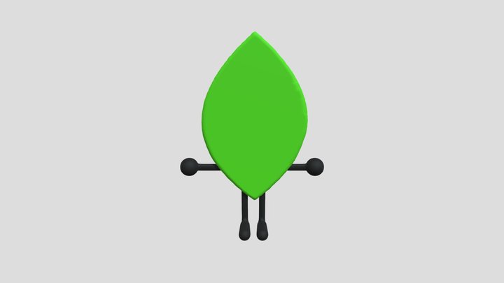 Battle For Dream Island Customs - Leafy 3D Model