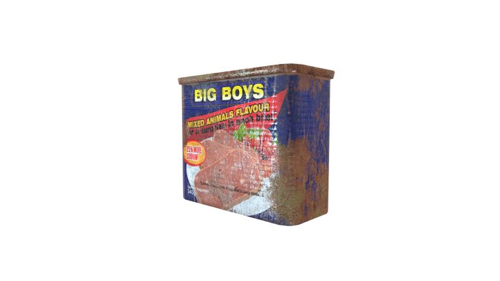 Big Boys Canned Meat 3D Model