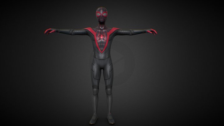 spiderman miles morales 3d model 3D Model