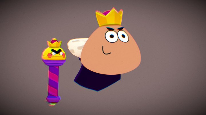 Mandy Pou Brawl Stars 3D Model