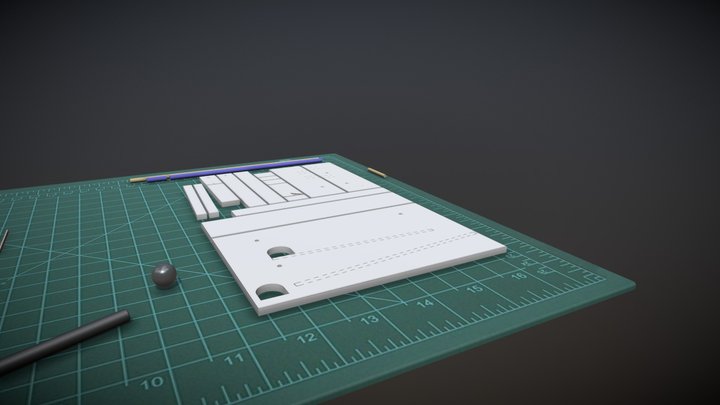 Rubber Band Trigger Mechanism 3D Model