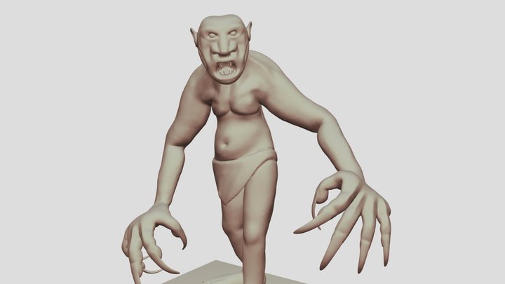 DnD Troll 3D Model