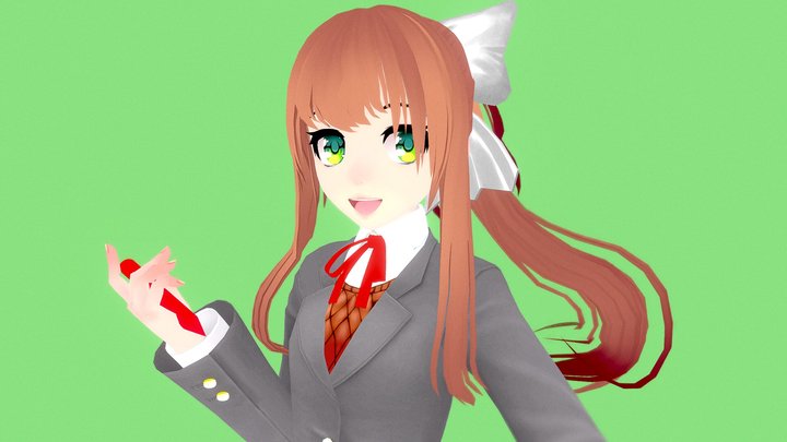 3D file Doki Doki Literature Club! Set ♀️・3D printable model to