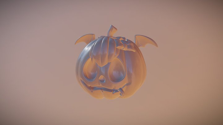 Punk Pumpkin 3D Model