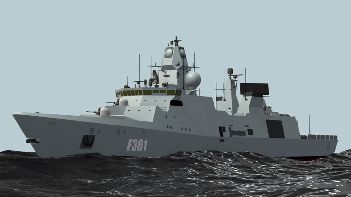 Sea trial - Iver Huitfeldt - Frigate Merah Putih 3D Model