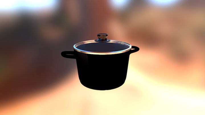 Cast Iron Pot 3D Model