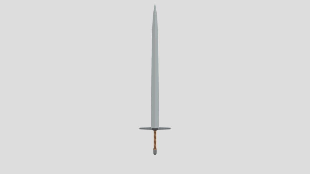Stylized Low Poly Longsword