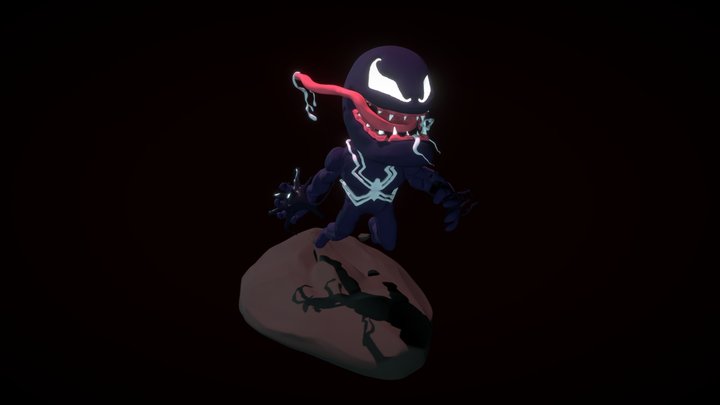 Venom Chibi 3D Model