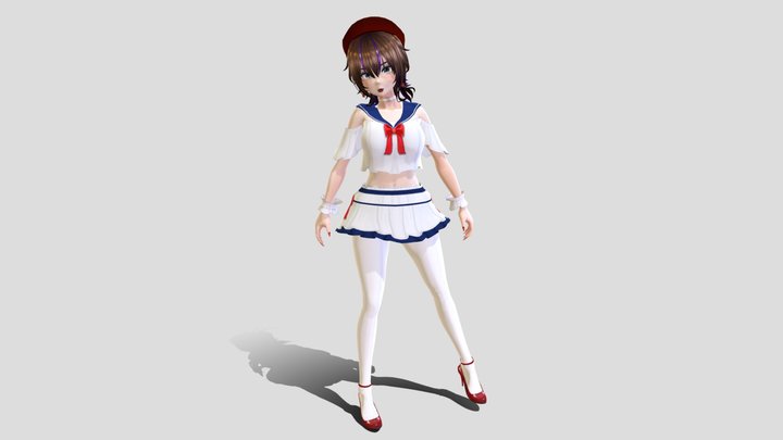 Belle Rodgers - vRoid Model- Static Statue - 033 3D Model