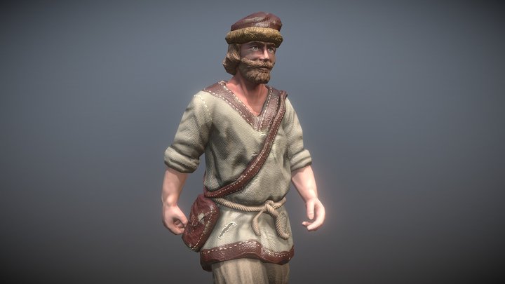 Peasant_Man(No Weapon) 3D Model