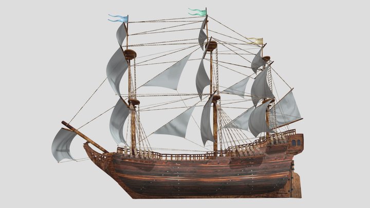 Ship X 3D Model