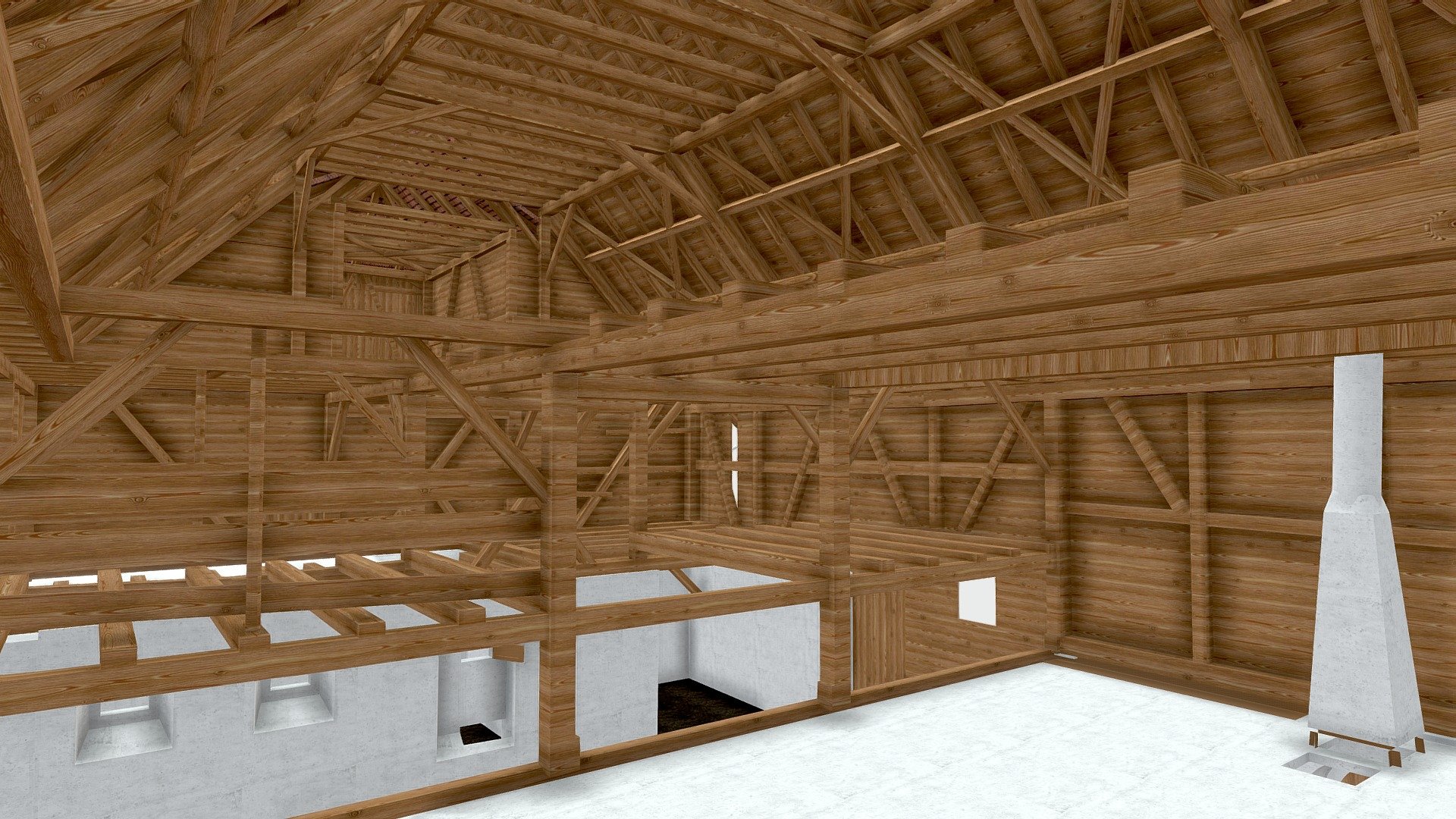 Wädenswil ZH, Scheune — Sketchfab embed 3D viewer