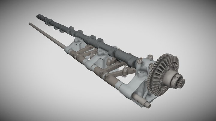 Merlin Engine cam/rocker assembly [WIP] 3D Model