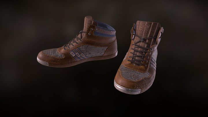 Geralt's shoes  #ShoesTexturingChallenge 3D Model