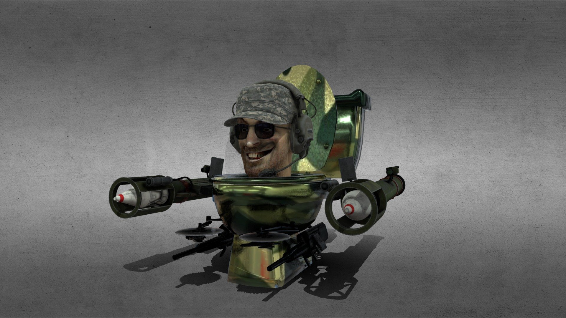 Armed Camo - Download Free 3D model by flamingo admin commands