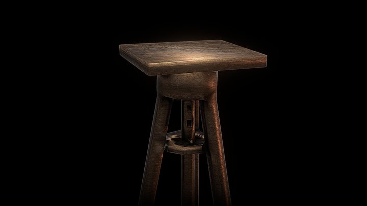 Sculpture Stand (low poly)