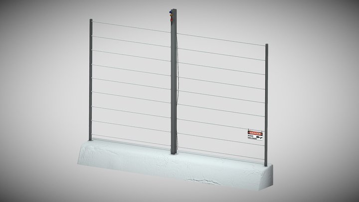 Jurassic Park Fence (CLEAN) – Kostenloses 3D-Modell STL