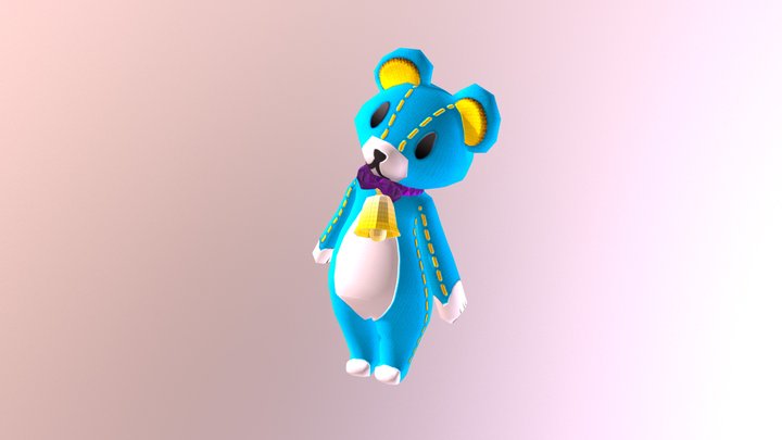 Bear Bell Animation 3D Model
