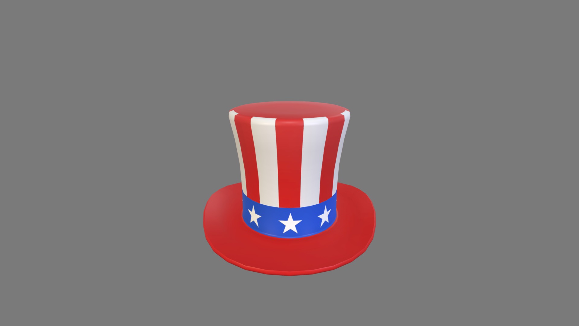 3D model Uncle Sam’s Hat - This is a 3D model of the Uncle Sam's Hat. The 3D model is about logo.