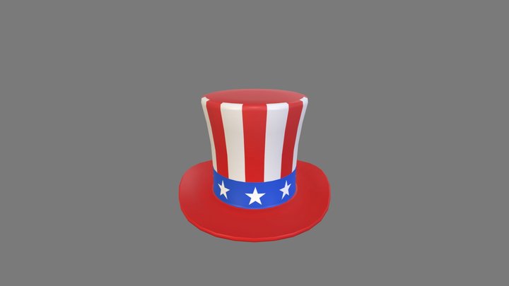 Uncle Sam's Hat 3D Model