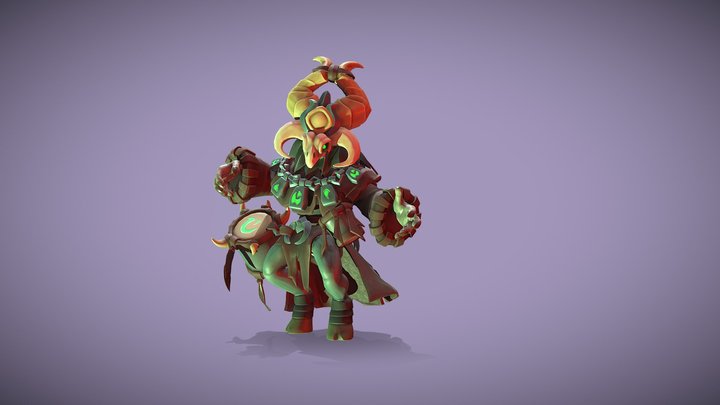 Plague Weaver Character 3D Model
