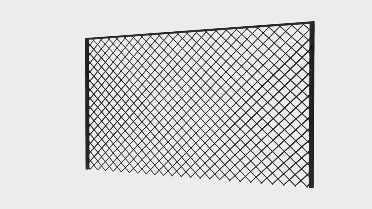 3D model Chain Link Fence - This is a 3D model of the Chain Link Fence. The 3D model is about diagram, background pattern.