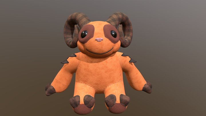 Sheepsquatch Plushie 3D Model