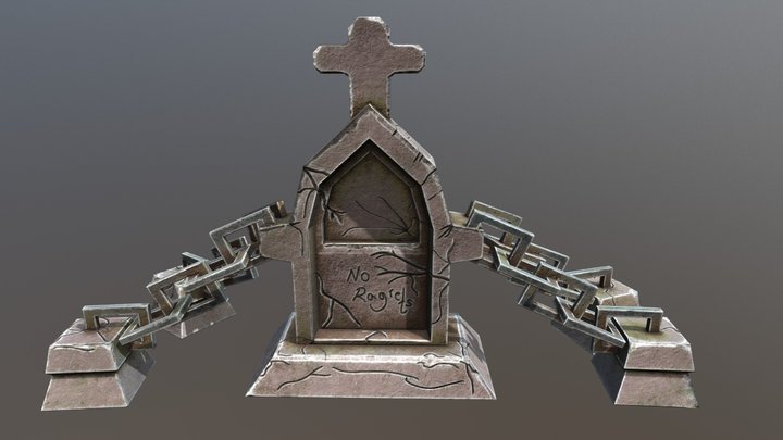 Tombstone. 3D Model