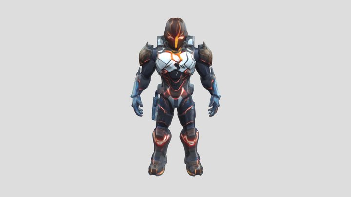 Cyber Sentinel 3D Model