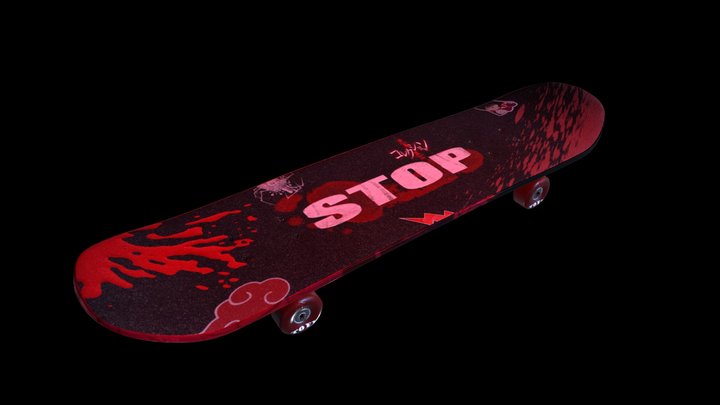 Urban Vibes Skateboard 3D Model