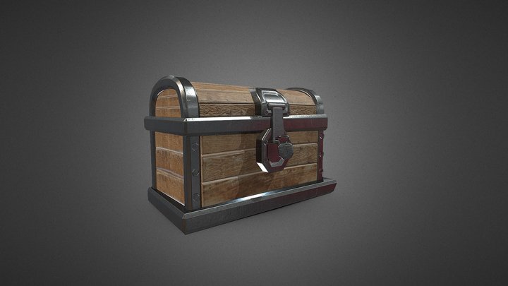 Treasure Chest 3D Model