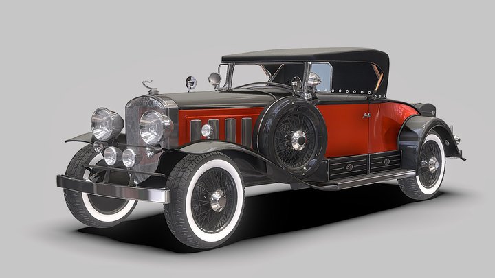 1930 Cadillac V-16 Roadster 3D Model