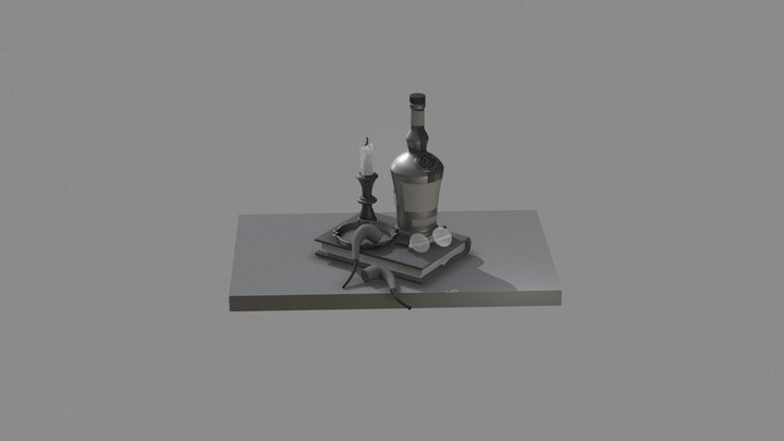 Book study 3D Model