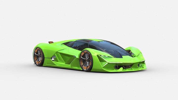 3d model Lamborghini-Terzo Millennio 3D Model