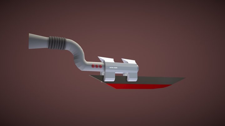 Cyber Dagger 3D Model
