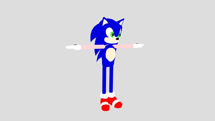 Fun Video Tv Sonic Model Recreation 3D Model