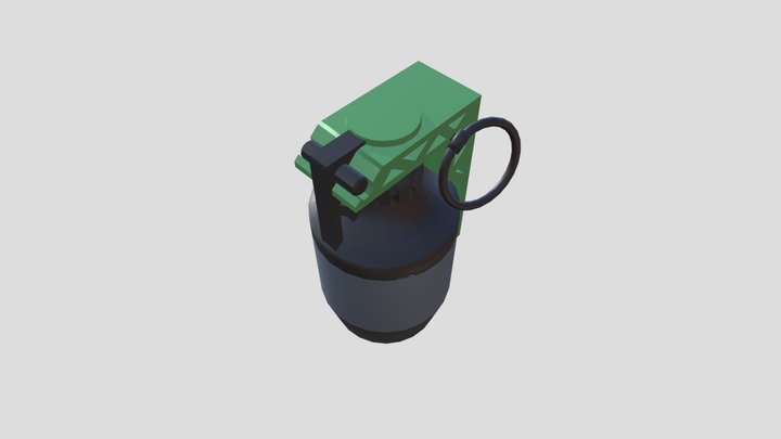 Grenade Lowpoly 3D Model