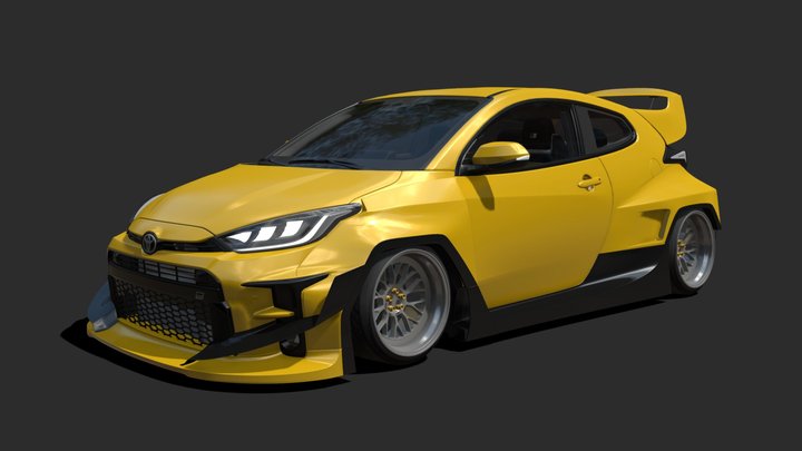 Toyota GR Yaris Rocket Bunny Pandem 3D Model