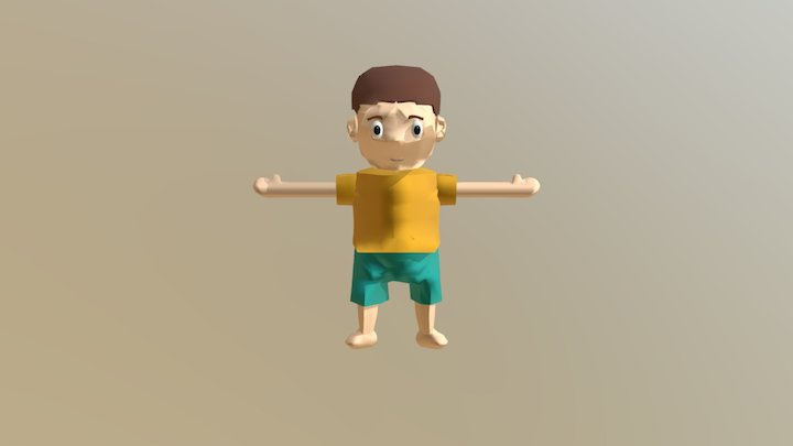 Cartoon Character 3D Model