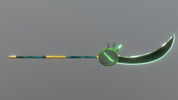 風神の薙刀 3D Model