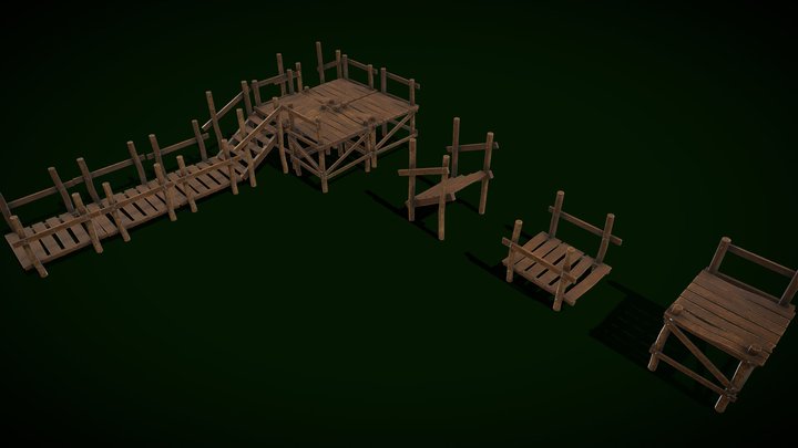 Wooden Pier_22_MB – Gratis 3D-model STL