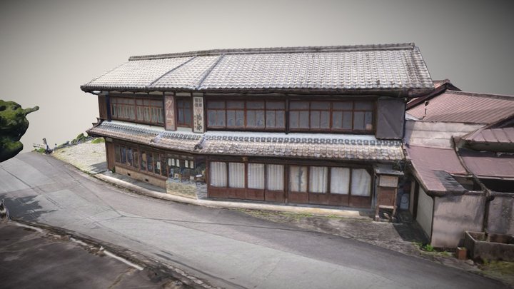 Okitsu-juku Post Town on the Ise Honkaidō 3D Model
