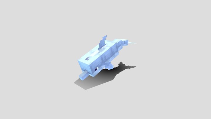 Minecraft Vanilla Dolphin but Remodeled 3D Model