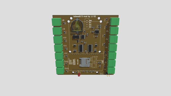 IotaWatt5_JJ_V2_tornillos 3D Model