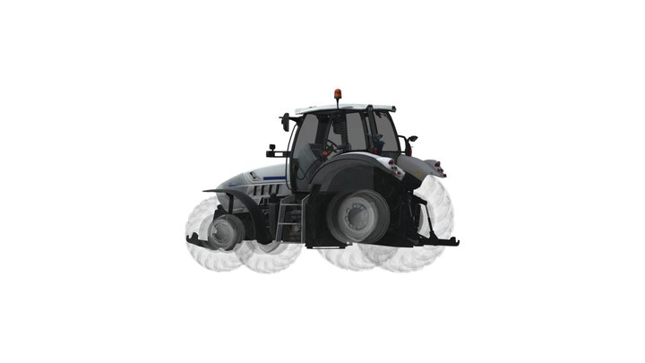 lamborghini-tractor-r6-125-dcr-wwwvecarzcom 3D Model