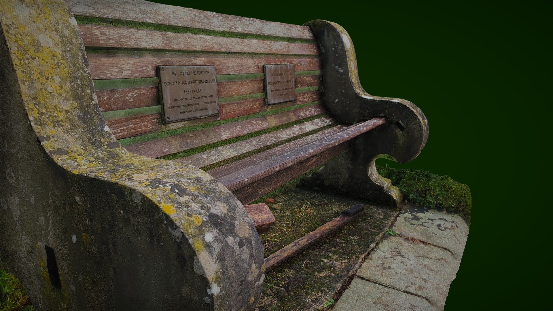Loving memory bench